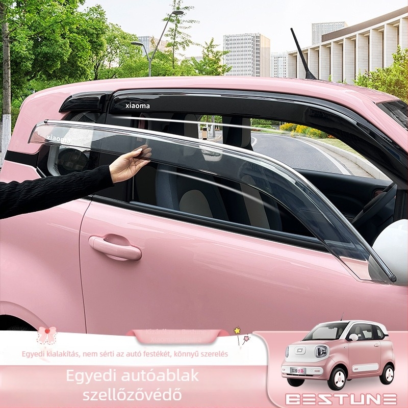 Autóüveg esővédő és eső szemöldök visszapillantóhoz, PE anyag, márka Good Dependence, testreszabás nélkül