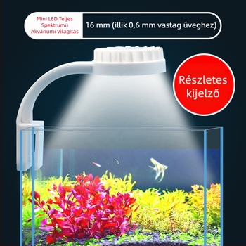 Klippos akváriumi LED világítás, nagy fényerő, 5W, ABS, 0,15 kg
