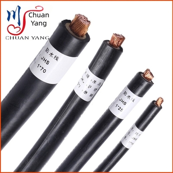 Réz vezetőjű merülőszivattyú-kábel, 1/3 mag, olajálló PVC burkolat, -40–70°C, keresztmetszet 1.5–300 mm²