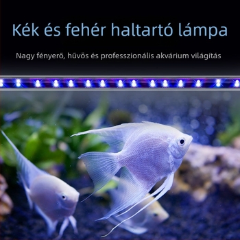 Akvaris világítás, vízálló merülő fénycső, kis akvárium, teljes spektrumú dísznövény világítás, sárkányhal lámpa