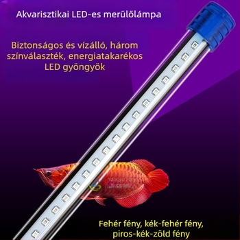 Akváriumi LED világítás víz alatti növényekhez, merülő lámpa