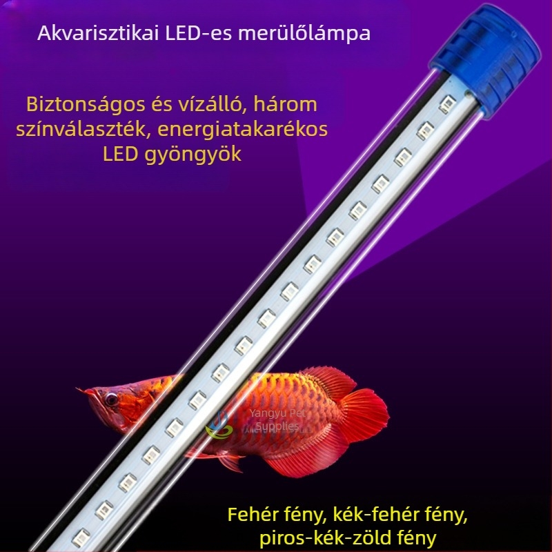 Akváriumi LED világítás víz alatti növényekhez, merülő lámpa