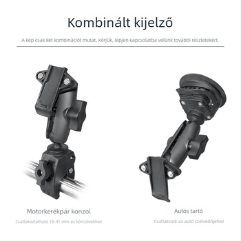 VINmounts VIN-JM-01 Garmin navigációhoz: megerősített nylon + alumínium ötvözet tartó, 1 hüvelykes gömbfej
