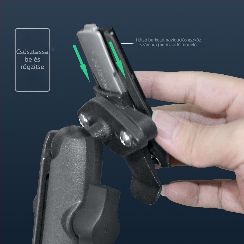 VINmounts VIN-JM-01 Garmin navigációhoz: megerősített nylon + alumínium ötvözet tartó, 1 hüvelykes gömbfej