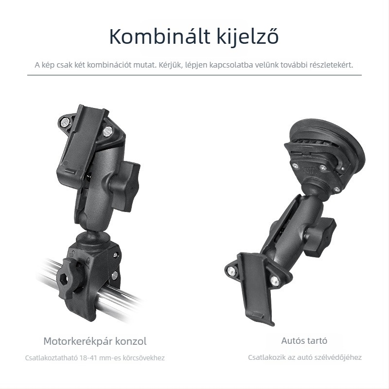 VINmounts VIN-JM-01 Garmin navigációhoz: megerősített nylon + alumínium ötvözet tartó, 1 hüvelykes gömbfej