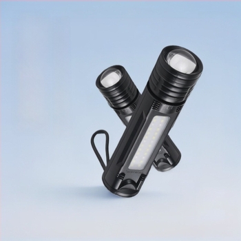 Kültéri lézeres zseblámpa, újratölthető, 20 W, 4800 mAh, 360° forgás, hatótáv ≥ 500 m