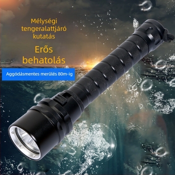 LieWolf búvárlámpa, 3 LED, alumínium ötvözet test, 20W, 200–500 m hatótáv