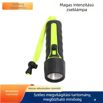 LED búvárlámpa, 4xAA, vízálló, 3W, mágneses kapcsoló, hatótáv 50–100 m