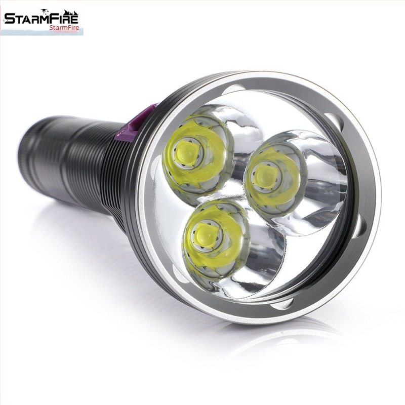 P730L búvár zseblámpa, nagy teljesítményű LED 8000 lumenig, mágneses kapcsoló, alumínium ötvözet test, 50W, 200–500 m sugárzás