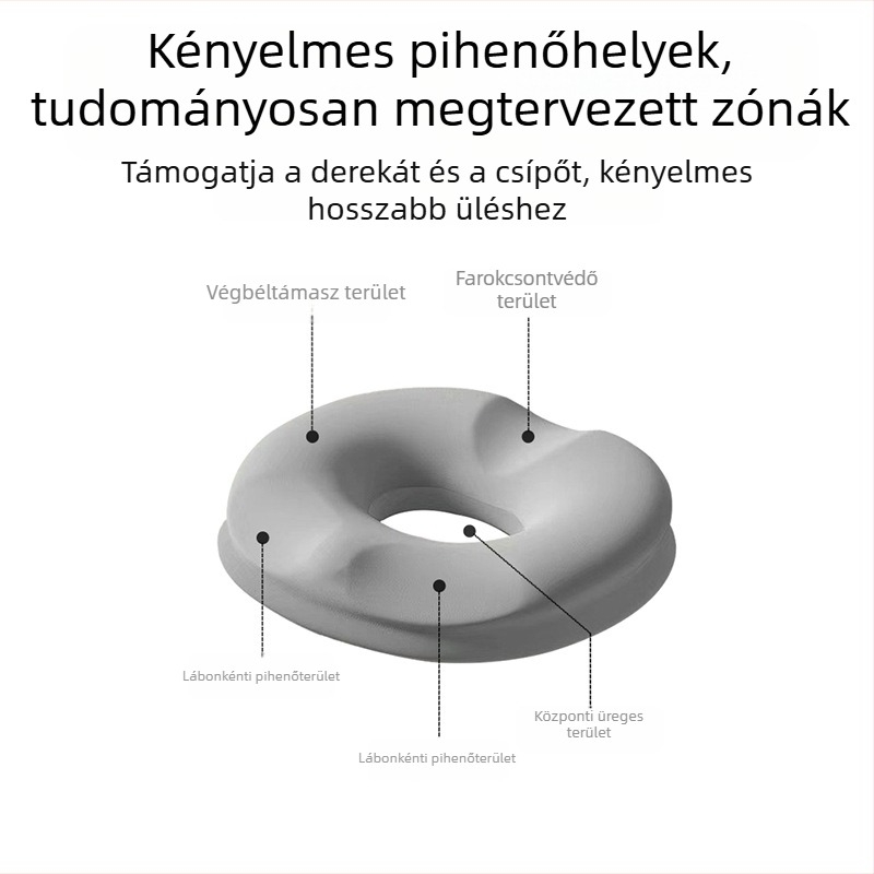 Memóriahabos üléspárna Ice Silk huzattal, szellőző, hosszú üléshez, iroda és autó használatra, nyomáscsökkentés