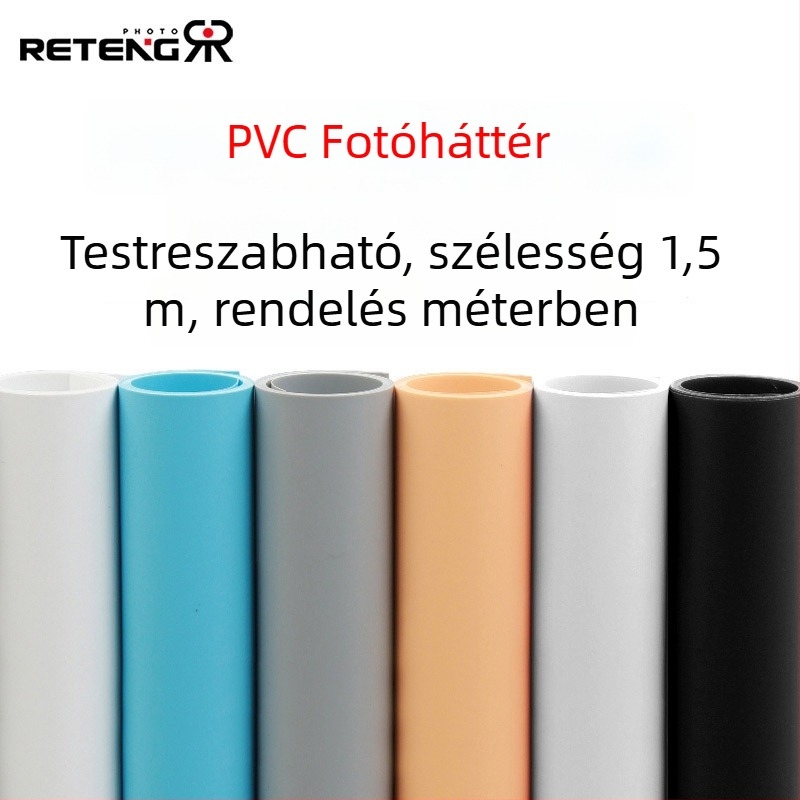 RETENG Háttérpanel termékfotózáshoz | PVC anyag | Tömeg 0,65 kg | Termékfotózáshoz alkalmas