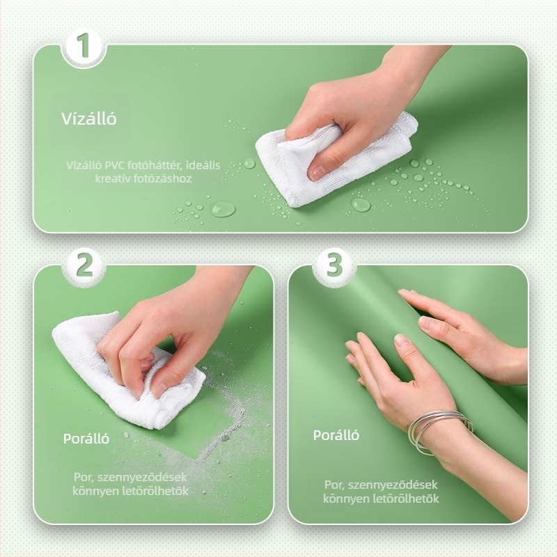 RETENG Háttérpanel termékfotózáshoz | PVC anyag | Tömeg 0,65 kg | Termékfotózáshoz alkalmas