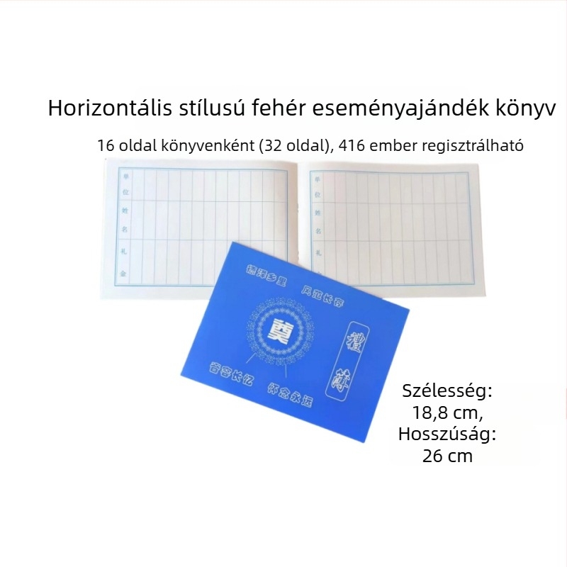 Esküvői vendégkönyv — anyag: papír; csomagolás: PP zacskó; márka: Yongji; kategória: concierge könyv; felhasználás: esküvő