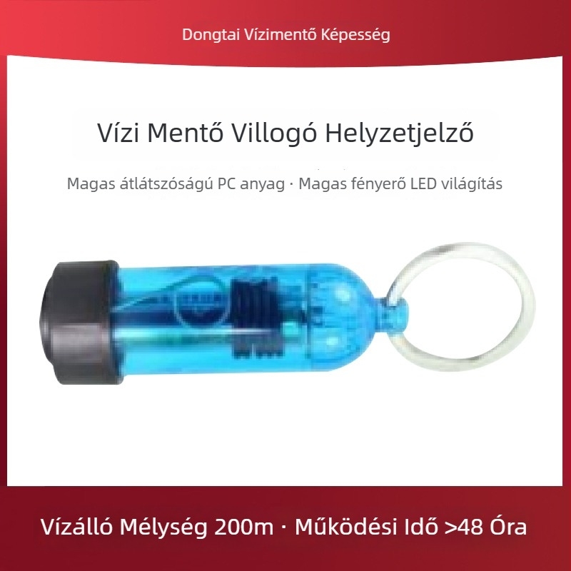 Vízi mentés strobo és orientációs lámpa merüléshez – vízálló, nagy fényerő LED jelzőfény, világító bot (Márka Water Fashion; Modell YS-QBD; Származás Dongtai, Jiangsu)