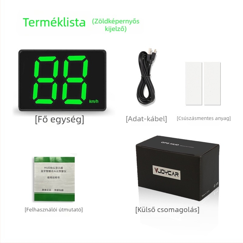 LED HUD autófejjel felfelé kijelző GPS bemenet, USB táplálás, HD felbontás, univerzális kompatibilitás