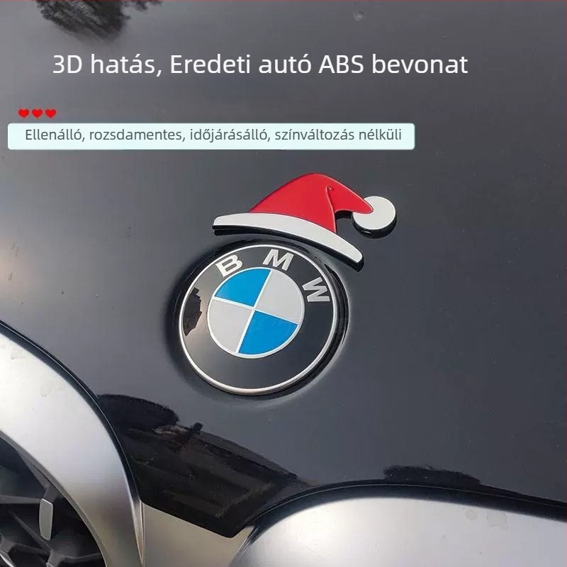 Dekoratív autó matricák – Rajzfilm minta, ABS anyag, öntapadós beszerelés, az autó eleje