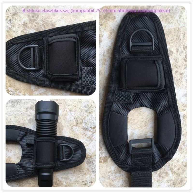 Nylon karhüvely zseblámpához – búvárvilágítás kiegészítő, DIY márka