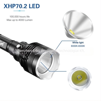P70 LED búvárfény, 3000 lumen, víz alatti keresés és mentés