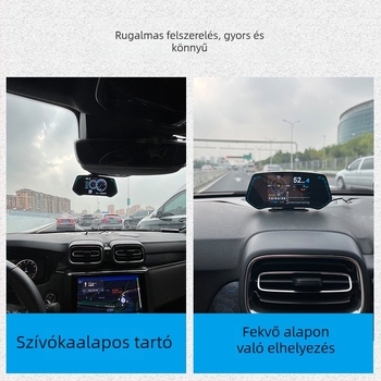 OBD LCD műszerfal, modell TCA02, táplálás OBD interfészen keresztül, bemeneti jel OBD, súly 327 g