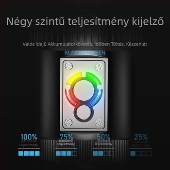 Taktikai LED zseblámpa, 10W, 1200mAh újratölthető, 100–200 m hatótávolság, vészhelyzetben kézi töltés