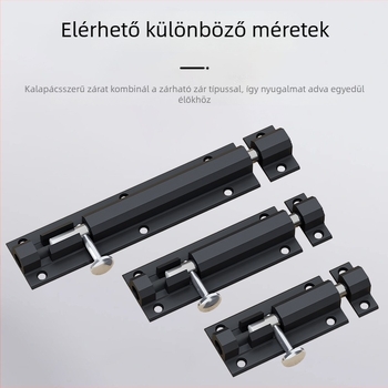 Faajtózár a fához készült ajtókhoz – 304 rozsdamentes acél, anti-theft, vastag zárszerkezet, átfogó test (Modell: All-aluminum through-body latch; Tér: Ajtók és ablakok; Stílus: Modern Minimalista)