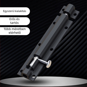 Faajtózár a fához készült ajtókhoz – 304 rozsdamentes acél, anti-theft, vastag zárszerkezet, átfogó test (Modell: All-aluminum through-body latch; Tér: Ajtók és ablakok; Stílus: Modern Minimalista)