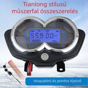 Elektromos háromkerekű műszerfal LCD kijelzővel, univerzális 48V/60V/72V kompatibilitás, teljesítménymérő és sebességmérő