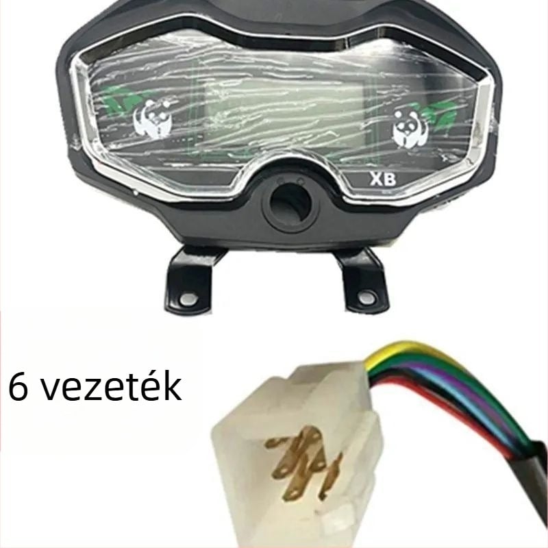 Elektromos háromkerekű műszerfal LCD kijelzővel, univerzális 48V/60V/72V kompatibilitás, teljesítménymérő és sebességmérő