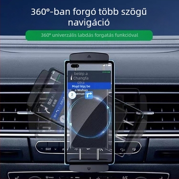 Srieg Autótelefon és tablet tartó — gyorscsatlakozós rögzítés a légkivezetőre, általános járművekhez