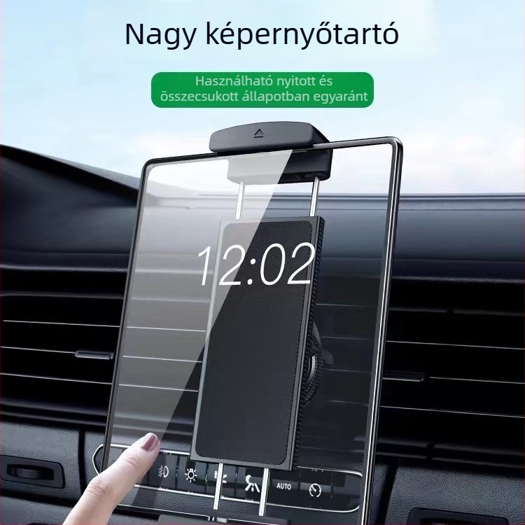 Srieg Autótelefon és tablet tartó — gyorscsatlakozós rögzítés a légkivezetőre, általános járművekhez