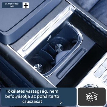 Zeekr 9X középső pohártartója számára szilikon belső pad – Driving Wing, modell 9x water cup cover, szilikon anyag, belső védelem