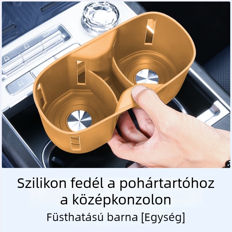 Zeekr 9X középső pohártartója számára szilikon belső pad – Driving Wing, modell 9x water cup cover, szilikon anyag, belső védelem