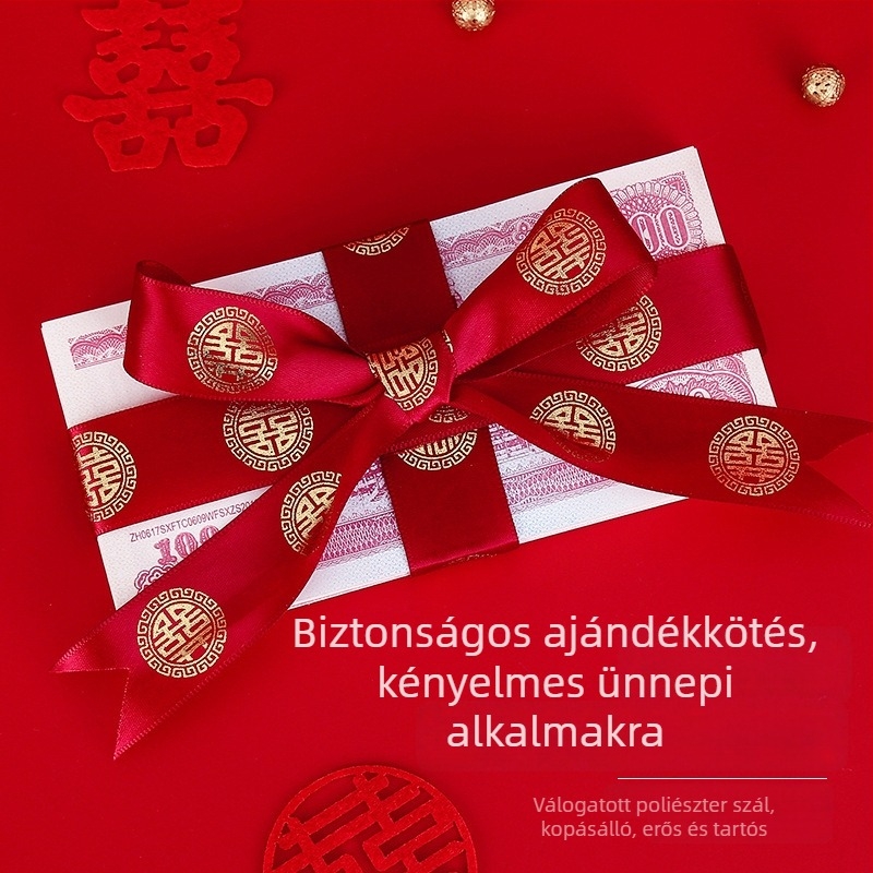 Esküvői szalag – kötőszalag quilt-hez, anyag: szalag, alkalmas esküvői dekorációhoz