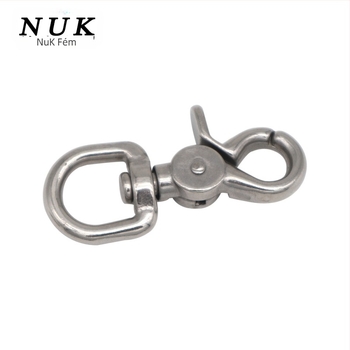 316 rozsdamentes acél merülőkampó, homárkapocs, sas-szájú kampó, kulcstartó és forgó rugós kampó