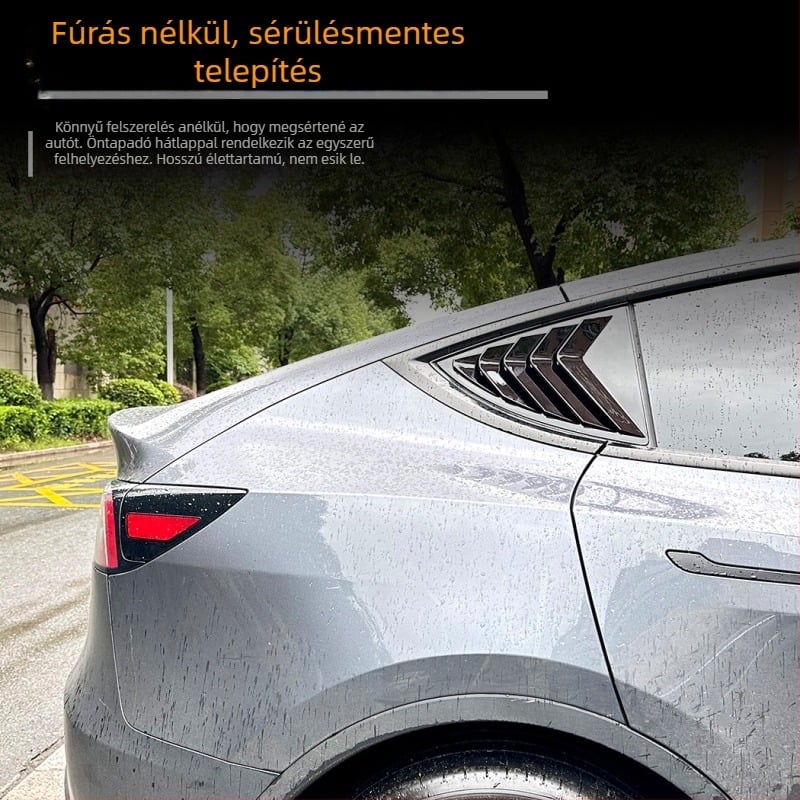 Tesla Model Y 2020+ lamellás ablak dekorációs matricák – testreszabható autómodifikációs kiegészítők