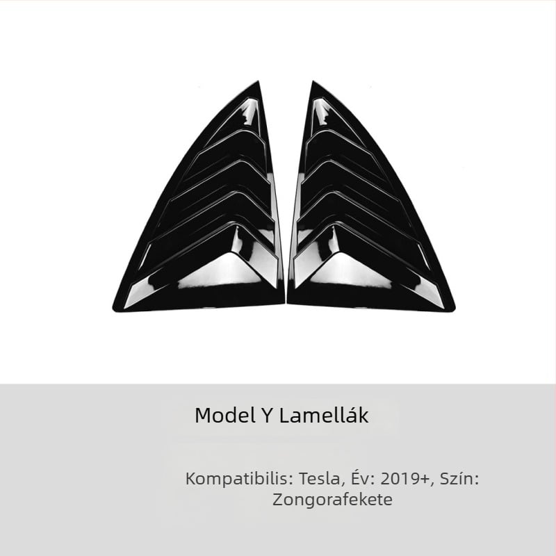 Tesla Model Y 2020+ lamellás ablak dekorációs matricák – testreszabható autómodifikációs kiegészítők