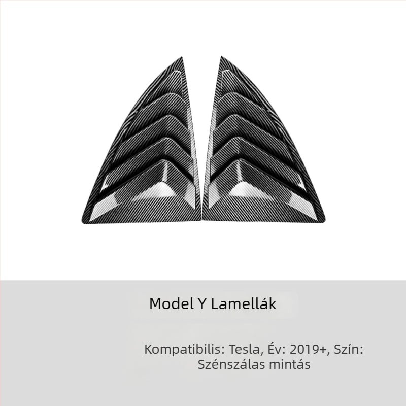 Tesla Model Y 2020+ lamellás ablak dekorációs matricák – testreszabható autómodifikációs kiegészítők