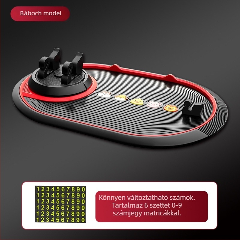 Autótelefon-tartó állítható navigációs kerettel és csúszásmentes alátéttel – Anyag PVC, testreszabható gyártás, Márka DePaul