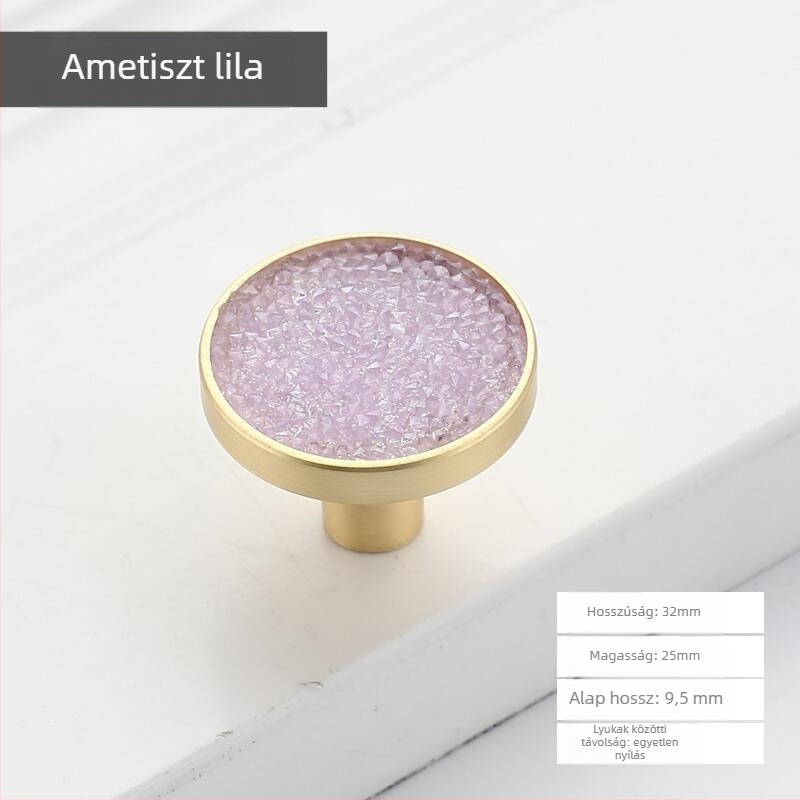 Shell Stone fogantyú 6901 — cink ötvözet, öntvény, modern minimális stílus, kör alakú, egylyukú, szekrényhez és fiókokhoz
