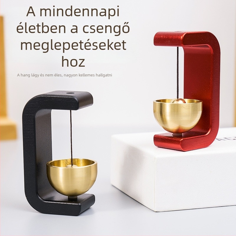 Fém medál ajtócsengő mágneses bejárati figyelmeztetéssel – kézzel készült, modern minimalista stílus, dobozos csomagolás