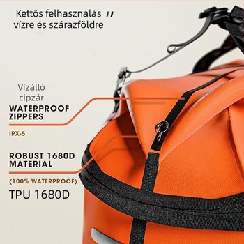 70L PVC vízálló száraz táska kültéri utazásokhoz, kajakozáshoz