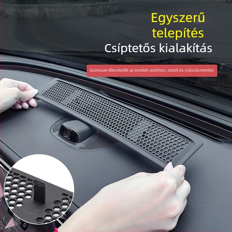 Mercedes-Benz E300L műszerfal légkivezetőinek porvédő fedél – E-osztály, C-osztály és GLC300L/C260L belső autóalkatrész