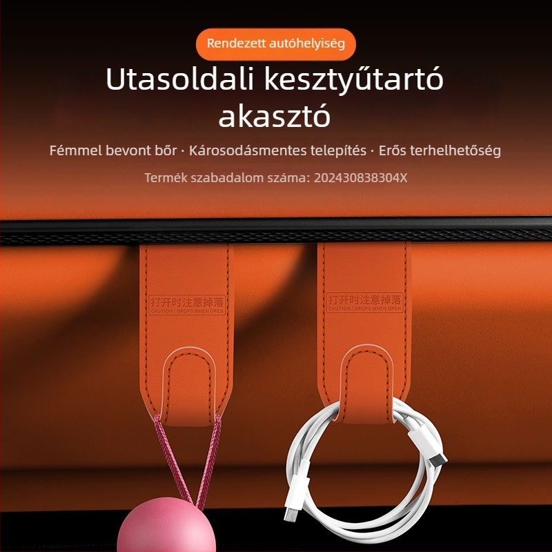 PU bőr belső autóhorog, Modell 637, Márka M ge, Testreszabható