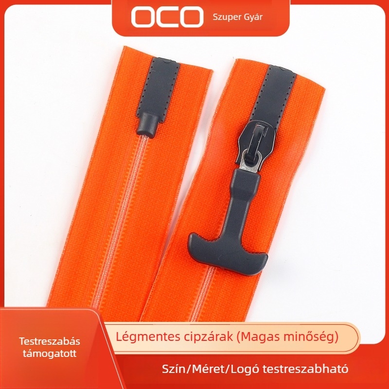 Nylon tömített vízálló cipzár, zárt véggel, modell 8#, márka Oco