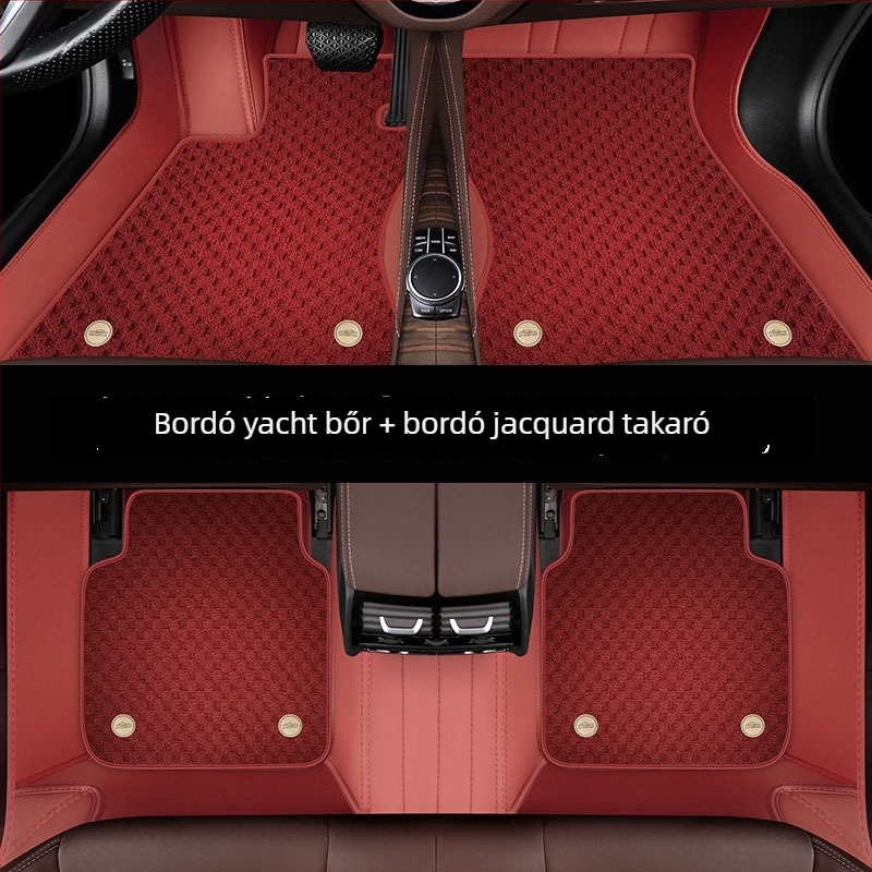 Yacht bőrből készült autó-matracok dedikált autókhoz — vastított, dupla csatolású, szennyeződésálló