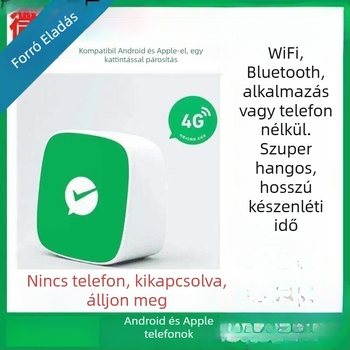 Vezeték nélküli kapucsengő fizetési hangos bejelentéssel és QR-kód közvetítéssel