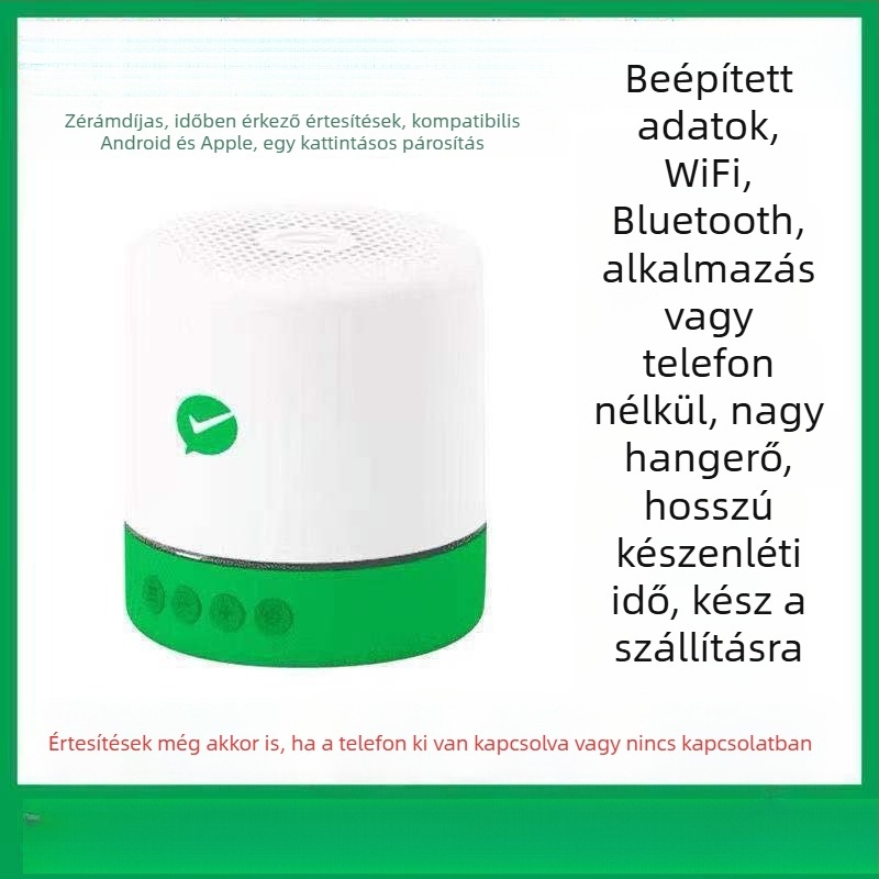 Vezeték nélküli kapucsengő fizetési hangos bejelentéssel és QR-kód közvetítéssel