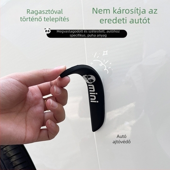 Geely Panda Mini-hez illeszkedő szilikon oldalsó ajtóvédő csík – autó módosítási kiegészítő, anyag: szilikon