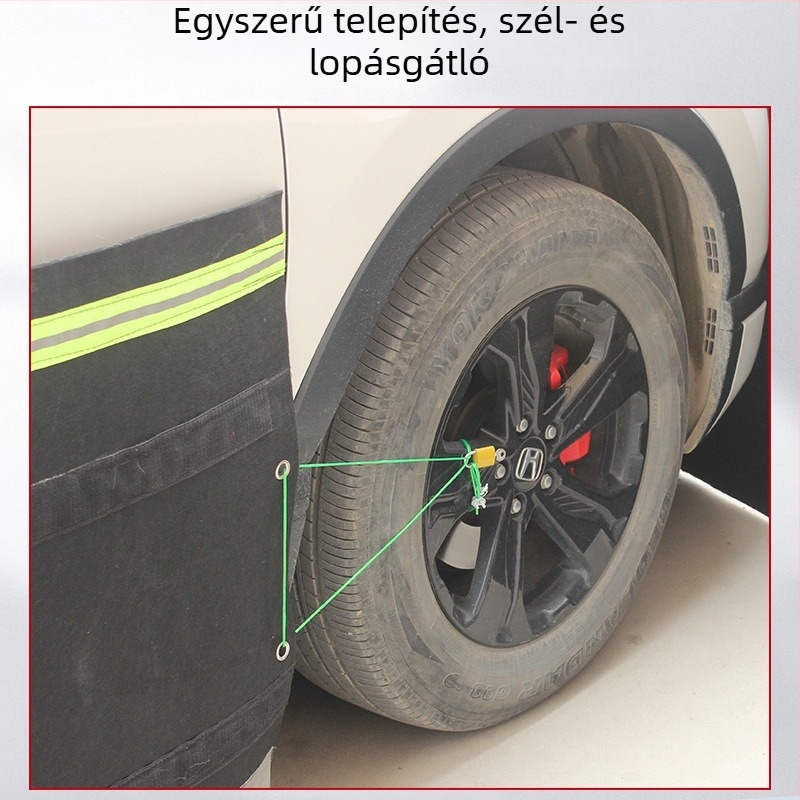 Filcből készült motorházvédő burkolat autóhoz, védőhálóval – egér- és karcolás elleni védelem
