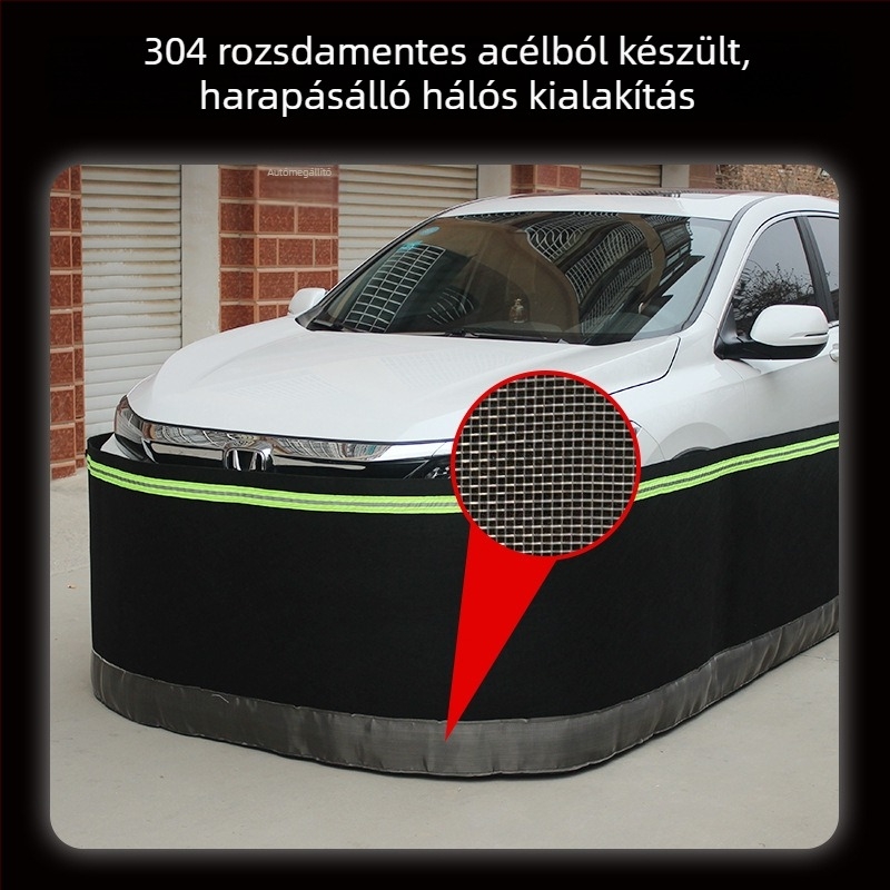Filcből készült motorházvédő burkolat autóhoz, védőhálóval – egér- és karcolás elleni védelem